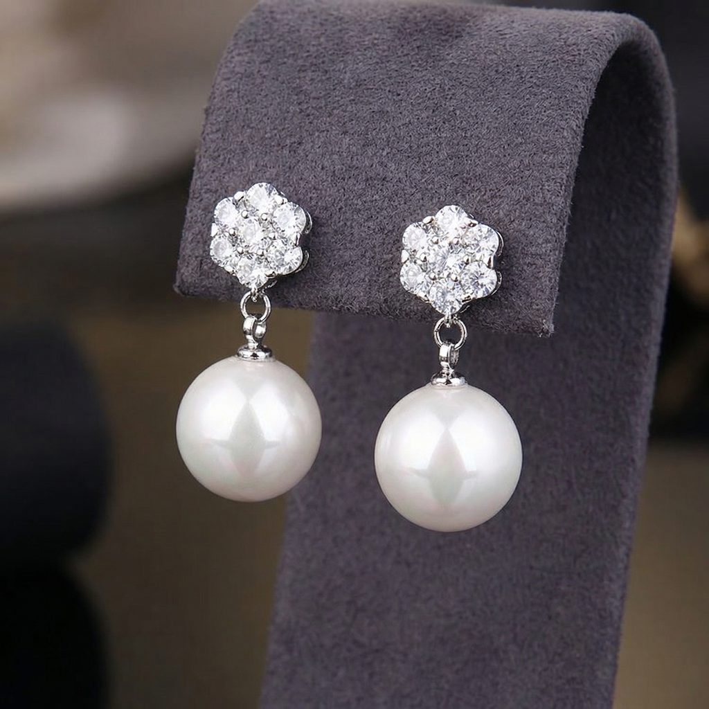Aveline Pearl Drop Earrings