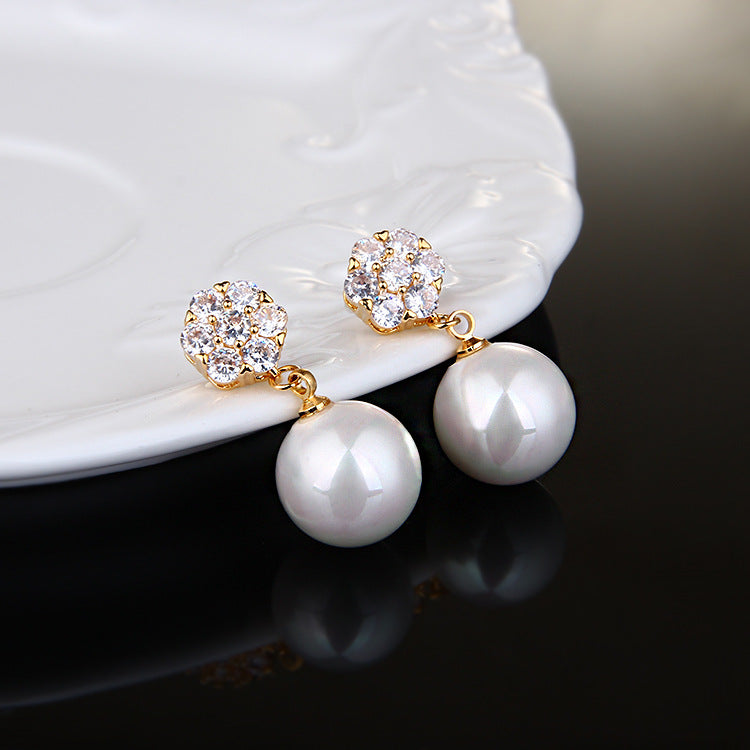 Aveline Pearl Drop Earrings