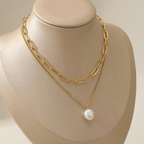 Aurielle Layered Pearl Necklace