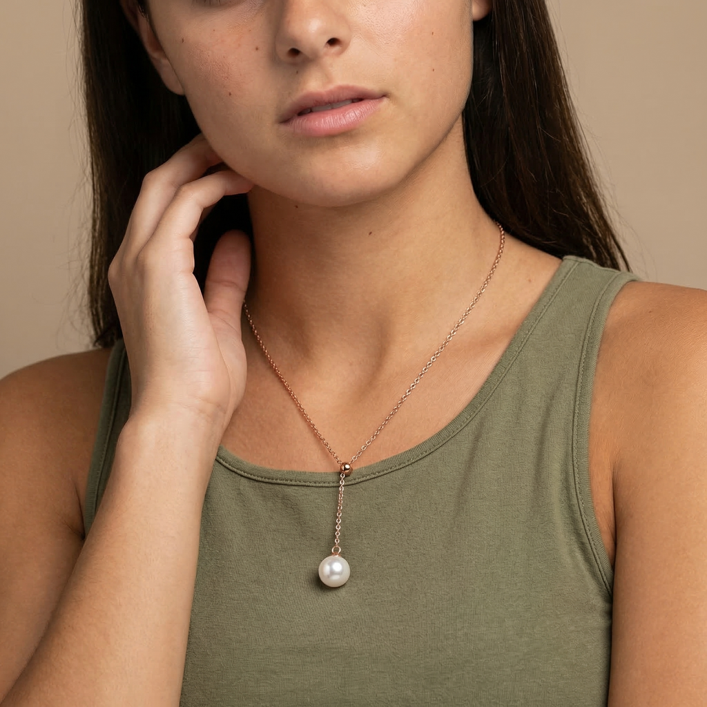 Sérine Pearl Drop Necklace