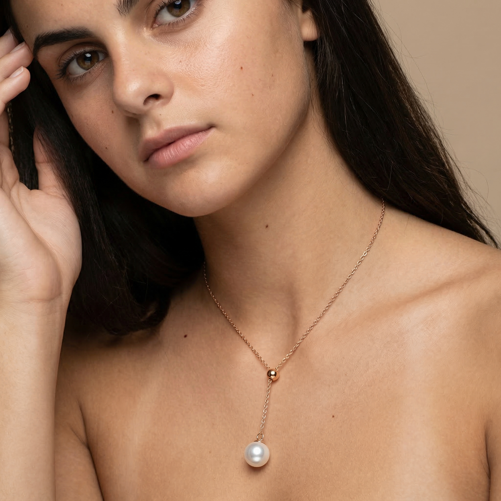 Sérine Pearl Drop Necklace