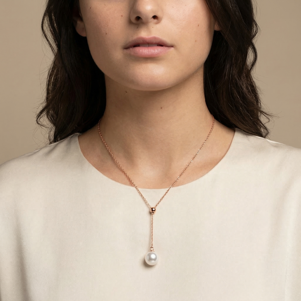 Sérine Pearl Drop Necklace