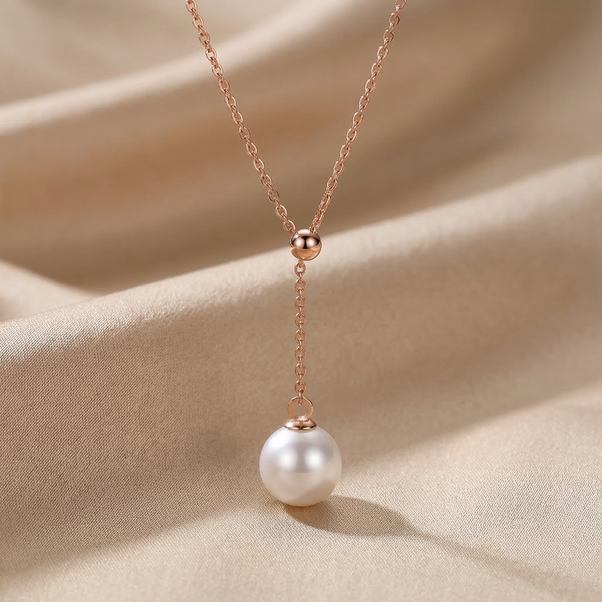 Sérine Pearl Drop Necklace